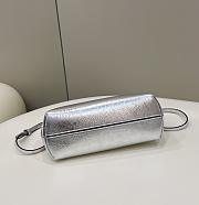 Fendi First Small Silver Leather Bag 26x18x9.5cm - 4