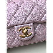 Chanel Classic Flap Mini Square Shoulder Bag Pink 19x13x6cm - 2