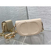 Dior CD Signature Bag With Strap Box Calfskin Beige 21 x 6 x 12 cm - 1