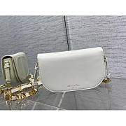 Dior CD Signature Bag With Strap Box Calfskin White 21 x 6 x 12 cm - 5