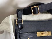 Hermes Mini Jypsiere Crossbody Bag Black Gold 23 x 17 x 9 cm - 2