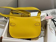 Hermes Mini Jypsiere Crossbody Bag Yellow Silver 23 x 17 x 9 cm - 2