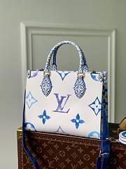 Louis Vuitton LV Onthego By The Pool Blue PM 25x19x11.5cm - 1