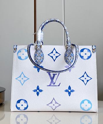 Louis Vuitton LV Onthego By The Pool Blue 35 x 27 x 14 cm