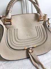 Chloe Marcie Double Carry Bag Beige 36x12x28cm - 2