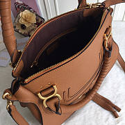 Chloe Marcie Double Carry Bag Brown 36x12x28cm - 6