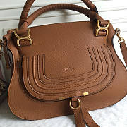 Chloe Marcie Double Carry Bag Brown 36x12x28cm - 4