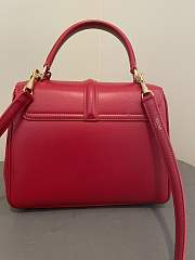 Celine Small 16 Bag Red 23x19x10.5cm - 4