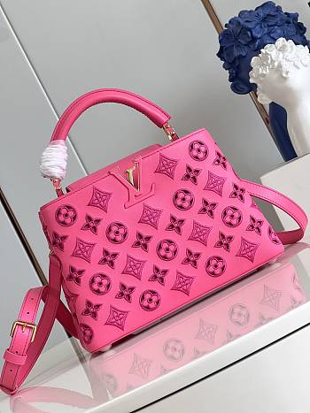 Louis Vuitton LV Capucines BB Pink Calfskin leather 27 x 18 x 9 cm