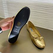 Prada Nappa Leather Ballerinas Gold - 2