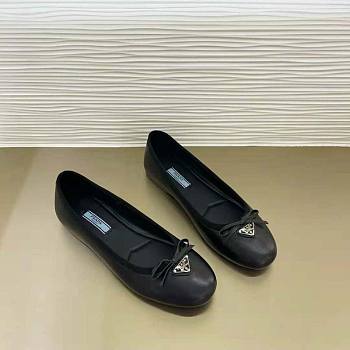 Prada Nappa Leather Ballerinas Black