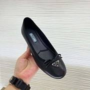 Prada Nappa Leather Ballerinas Black - 5