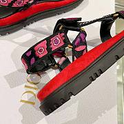 Dior D-wave Sandal Indy Pink Multicolor - 4