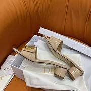 Dior C’est Dior Heeled Slide Nude Patent Calfskin 5cm - 5
