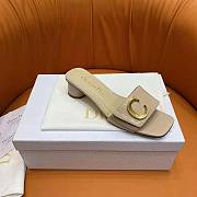 Dior C’est Dior Heeled Slide Nude Patent Calfskin 5cm - 4