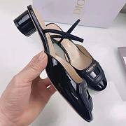 Dior Day Slingback Pump Indy Black Patent Calfskin 3.5cm - 2