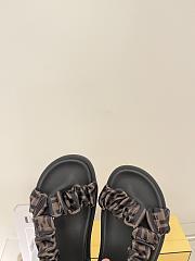 Fendi Ruched Logo Sporty Sandals - 5