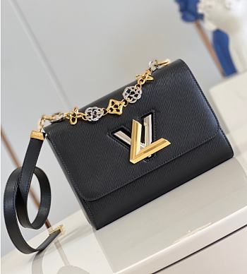 Louis Vuitton LV Twist MM Black 23 x 17 x 9.5 cm