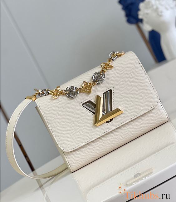 Louis Vuitton LV Twist White MM 23 x 17 x 9.5 cm  - 1