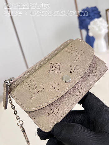 Louis Vuitton LV Recto Verso Mahina Grey 13 x 9.5 x 2.5 cm