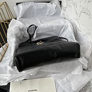 Chanel Vintage Shopping Bag Black 22x23x5.5cm - 6