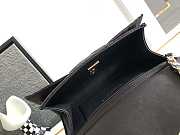 Chanel 23A Clutch Satin Bow Evening Bag Black 20x20x4cm - 6
