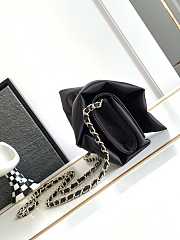 Chanel 23A Clutch Satin Bow Evening Bag Black 20x20x4cm - 4