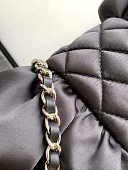 Chanel 23A Clutch Satin Bow Evening Bag Black 20x20x4cm - 2