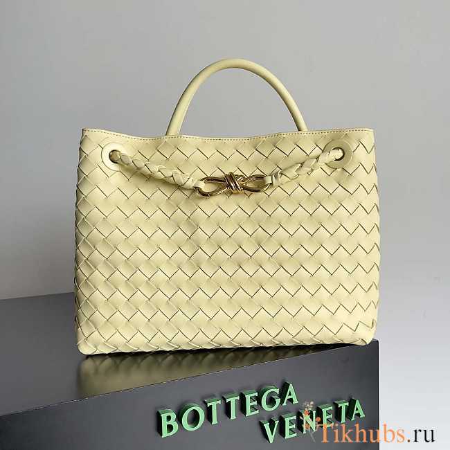 Bottega Veneta Medium Andiamo Light Yellow 32.5x24x12cm - 1