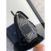 Dior Saddle Backpack Beige and Black Grained Calfskin 41.5 x 28.5 x 15 cm - 4