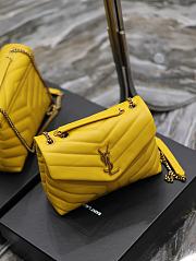 YSL Loulou Small Yellow Bag 25x17x9cm - 3