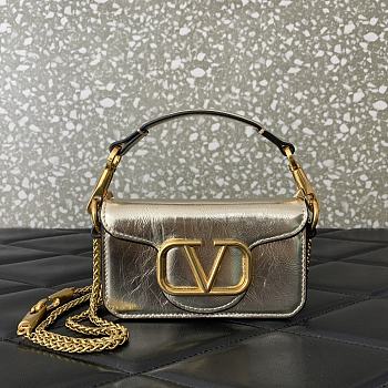 Valentino Loco Micro Bag Silver 13x7x4.5cm