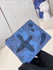 Louis Vuitton LV Slender Wallet Blue 11 x 8.5 x 2 cm - 4