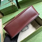 Gucci Deco Small Shoulder Bag Dark Red 25x19.5x8cm - 4