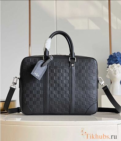 Louis Vuitton LV Porte-Documents Voyage PM Black 36.5 x 27.5 x 6 cm - 1