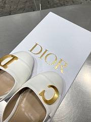 Dior C'est Slingback Pump White Patent Calfskin 8cm - 3