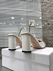Dior C'est Slingback Pump White Patent Calfskin 8cm - 2
