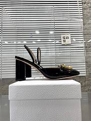 Dior C'est Slingback Pump Black Patent Calfskin 8cm - 4