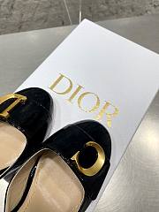 Dior C'est Slingback Pump Black Patent Calfskin 8cm - 3