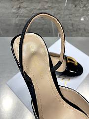 Dior C'est Slingback Pump Black Patent Calfskin 8cm - 2