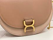 Chloe Marcie Chain Flap Bag Pink 22.5x15.5x7cm - 2