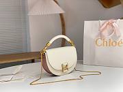 Chloe Marcie Chain Flap Bag White 22.5x15.5x7cm - 3