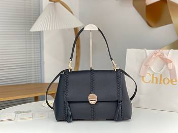 Chloe Penelope Medium Soft Shoulder Bag Black 35x24x13cm