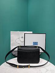 Prada Emblème Saffiano Shoulder Bag Black 22x15x6cm - 4