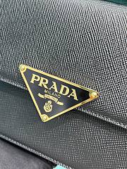 Prada Emblème Saffiano Shoulder Bag Black 22x15x6cm - 2