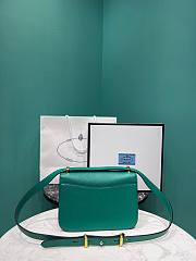 Prada Emblème Saffiano Shoulder Bag Green 22x15x6cm - 4