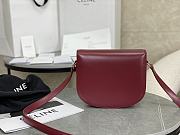 Celine Teen Besace Triomphe In Red 18.5x16x6cm - 3