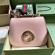 Gucci Blondie Medium Top Handle Bag Pink 29x22x7cm - 1