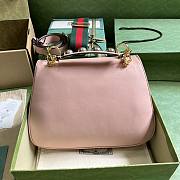 Gucci Blondie Medium Top Handle Bag Pink 29x22x7cm - 4