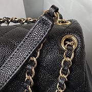 Chanel Backpack Black Caviar Gold 21x20x12cm - 4